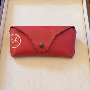 Ray-Ban Bold Red Eyewear Case